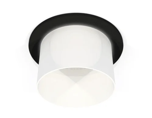 Светильник точечный Techno spot XC6513067 Ambrella light белый 1 лампа, основание чёрное в стиле хай-тек современный круглый