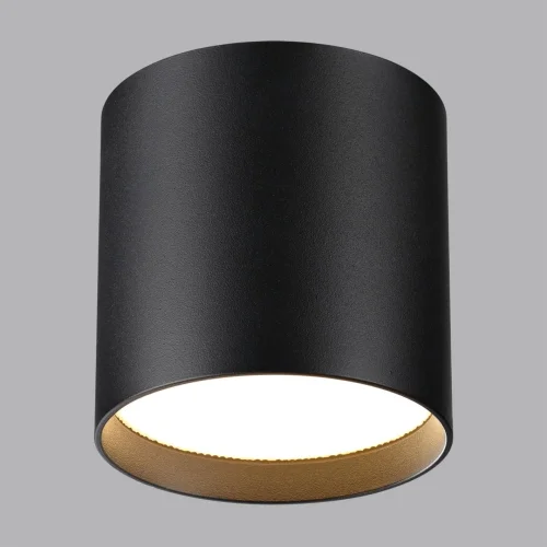 Светильник накладной LED Oben 7129/8CL Odeon Light чёрный на 1 лампу, основание чёрное в стиле современный хай-тек круглый фото 5