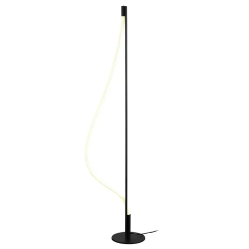 Торшер LED Corda 4391/15FL Odeon Light белый на 1 лампу, основание чёрное в стиле современный хай-тек фото 4