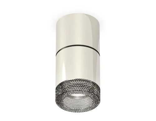 Светильник накладной Techno spot XS7405042 Ambrella light серебряный 1 лампа, основание серебряное в стиле хай-тек современный круглый