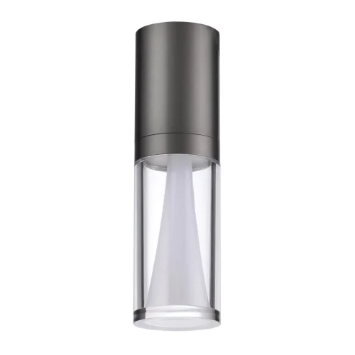 Светильник накладной Defance 7143/4CL Odeon Light прозрачный на 1 лампу, основание серое чёрное в стиле классический современный Светильник накладной Defance 7143/4CL Odeon Light прозрачный на 1 лампу, основание серое чёрное в стиле классический современный