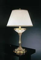 Настольная лампа P 4760 G Reccagni Angelo белая 2 лампы, основание золотое металл в стиле классический 