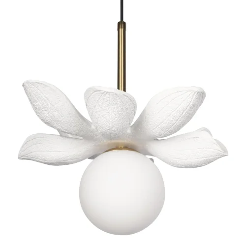Светильник подвесной Monro 10213/B White LOFT IT белый 1 лампа, основание золотое в стиле современный  фото 3