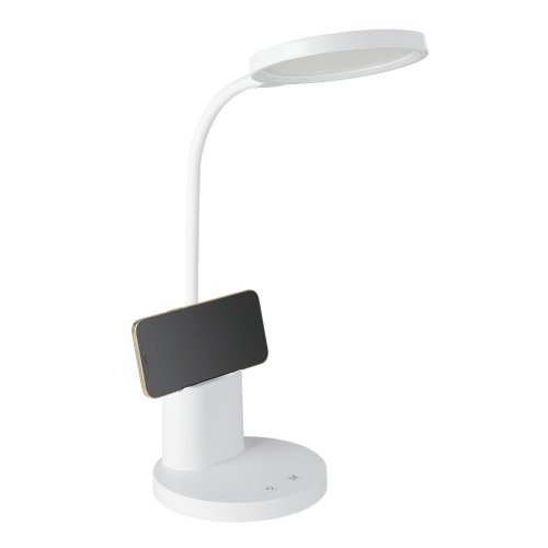 Настольная лампа офисная LED Brolini 900529 Eglo белая 1 лампа, основание белое полимер в стиле современный  фото 3