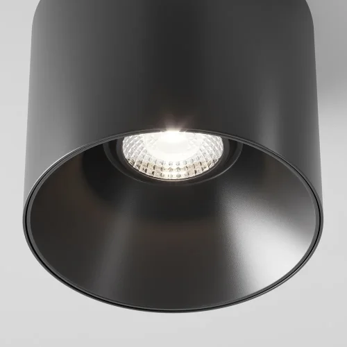 Светильник накладной Alfa LED C064CL-01-15W4K-RD-B Maytoni чёрный 1 лампа, основание чёрное в стиле хай-тек современный круглый фото 2