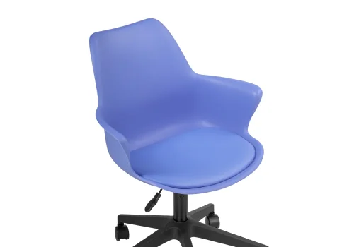 Компьютерное кресло Tulin blue / black 15708 Woodville, синий/экокожа, ножки/пластик/чёрный, размеры - *910***600*600 фото 5