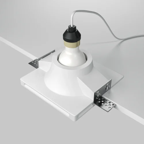 Светильник точечный Gyps Modern DL001-1-01-W-1 Maytoni белый 1 , основание белое в стиле современный хай-тек для затирки фото 6