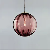 Светильник подвесной ASKA purple 151813-26 ImperiumLoft красный 1 лампа, основание золотое в стиле современный лофт выдувное