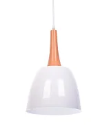 Светильник подвесной Derby LDP 7901 WT Lumina Deco белый 1 лампа, основание белое в стиле минимализм современный 