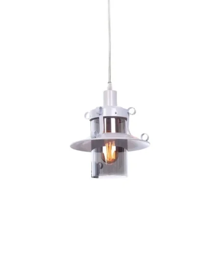 Светильник подвесной Capri LDP 11327-1 WT Lumina Deco белый на 1 лампу, основание белое в стиле современный лофт 