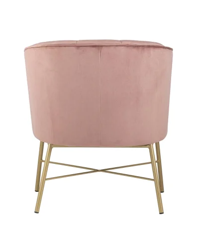 Кресло Шале, велюр розовый УТ000005602 Stool Group, розовый/велюр, ножки/металл/44483, размеры - ****670*620мм фото 4