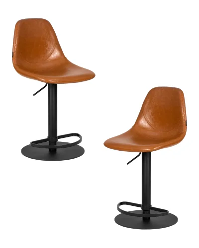 Набор 2 шт Стул барный DOBRIN ROME (коричневый винтажный PU (MS09)) цвет сиденья коричневый винтажный PU (MS09), цвет основания черный Dobrin, коричневый/экокожа, ножки/металл/, размеры - 860*1110**** Набор 2 шт Стул барный DOBRIN ROME (коричневый винтажный PU (MS09)) цвет сиденья коричневый винтажный PU (MS09), цвет основания черный Dobrin, коричневый/экокожа, ножки/металл/, размеры - 860*1110****