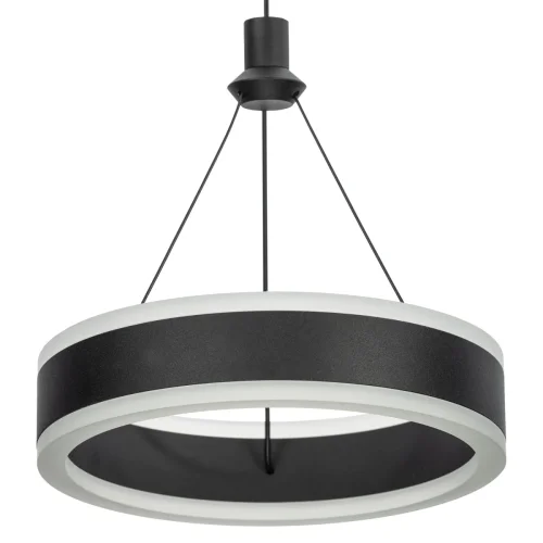 Светильник подвесной LED Дуэт CL719031 Citilux чёрный 1 лампа, основание чёрное в стиле современный хай-тек каскад фото 6