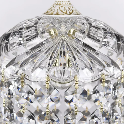 Светильник подвесной AL16771/22 WMG Bohemia Ivele Crystal прозрачный 1 лампа, основание белое патина золотое в стиле классический r фото 5
