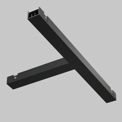 Коннектор питания Т- образный Magnetic track system Basity TRA172TPC-1B Maytoni чёрный в стиле для светильников серии Magnetic track system Basity basity магнитная фото 6