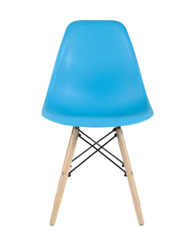 Стул EAMES, бирюзовый, 4шт./уп. (набор) УТ000003476 Stool Group, голубой/пластик, ножки/дерево/коричневый, размеры - ****460*530 фото 8