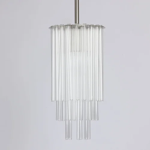 Светильник подвесной Аделард 642018101 MW-Light прозрачный 1 лампа, основание никель в стиле современный  фото 3