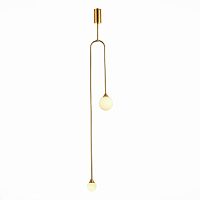 Светильник подвесной Vive SL1187.203.02 ST-Luce белый 2 лампы, основание золотое в стиле минимализм 