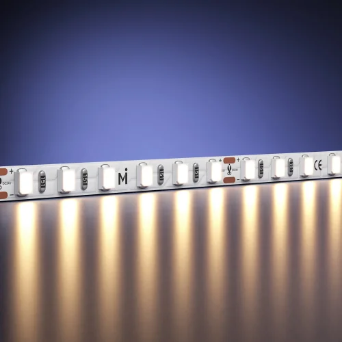 Светодиодная лента 24В 2835 9,6Вт/м 3000К 5м IP 20 201109 Maytoni цвет LED тёплый белый 3000K, световой поток 1010Lm фото 4