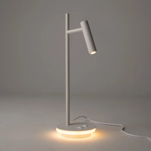 Настольная лампа LED Estudo Z010TL-L8W3K Maytoni белая на 1 лампу, основание белое металл в стиле хай-тек фото 5 Настольная лампа LED Estudo Z010TL-L8W3K Maytoni белая на 1 лампу, основание белое металл в стиле хай-тек фото 5