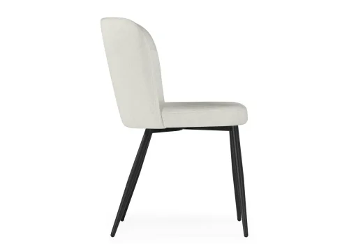 Стул на металлокаркасе Kilian light beige / black 15845 Woodville, бежевый/кашемир, ножки/металл/чёрный, размеры - ****500*540 фото 4