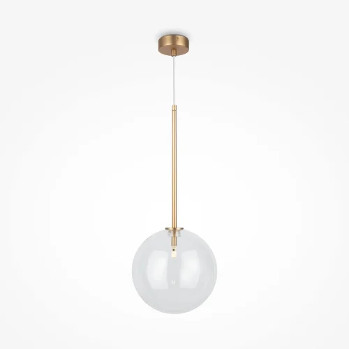 Светильник подвесной Mood MOD172PL-01BS Maytoni прозрачный 1 лампа, основание латунь в стиле современный шар фото 2