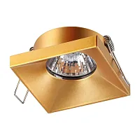 Светильник точечный Metis 370744 Novotech золотой 1 лампа, основание золотое в стиле хай-тек 