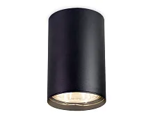 Светильник накладной TN213109 Ambrella light чёрный 1 лампа, основание чёрное в стиле минимализм хай-тек круглый