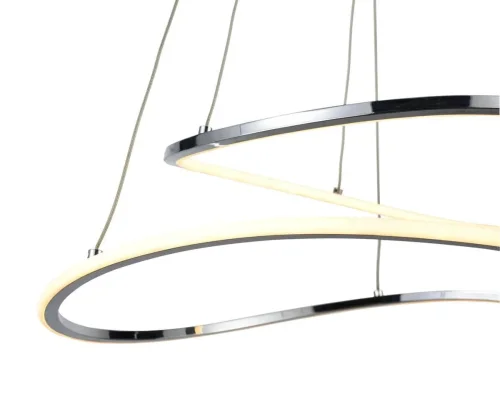 Светильник подвесной LED Gusto VL7043P02 Vele Luce хром на 1 лампу, основание хром в стиле хай-тек кольца фото 2