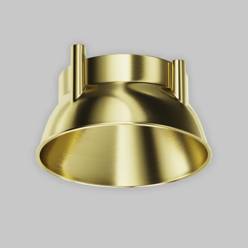 Декоративная рамка-отражатель для накладных светильников серии Alfa LED Ring12-15W-RD-BS Maytoni на 1 , основание латунь в стиле хай-тек современный фото 5