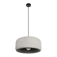 Светильник подвесной Stone 10252/500 Grey LOFT IT серый на 1 лампу, основание чёрное в стиле лофт современный 
