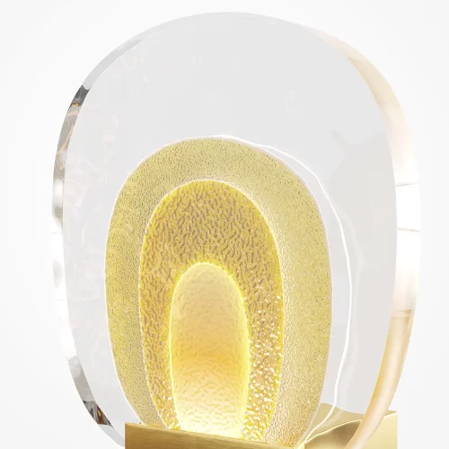 Бра LED Biology MOD367WL-L3BSK Maytoni прозрачный на 1 лампу, основание латунь в стиле современный хай-тек фото 2