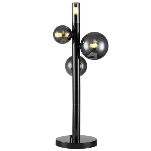Настольная лампа Canto V000243 Indigo чёрная серая 4 лампы, основание чёрное металл в стиле хай-тек 