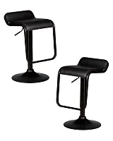 Стул барный набор 2 шт. SET-2 3021-BlackBase-LM CRACK BLACK, цвет сиденья черный Dobrin, /экокожа, ножки/металл/чёрный, размеры - 660*870***345*520 Стул барный набор 2 шт. SET-2 3021-BlackBase-LM CRACK BLACK, цвет сиденья черный Dobrin, /экокожа, ножки/металл/чёрный, размеры - 660*870***345*520