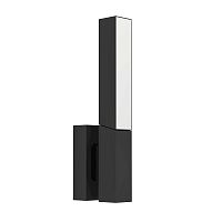 Настенный светильник LED Ugento 900709 Eglo уличный IP44 чёрный 2 лампы, плафон чёрный белый в стиле лофт современный LED