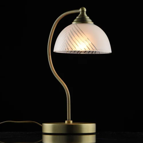 Настольная лампа Афродита 317035101 MW-Light белая 1 лампа, основание латунь металл в стиле классический  фото 2