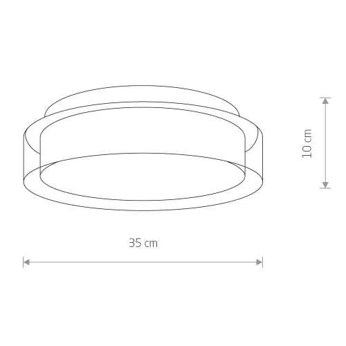 Светильник потолочный LED Pan Led 8174-NW Nowodvorski прозрачный на 1 лампу, основание хром в стиле классический фото 3
