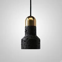 Светильник подвесной JAZZ STONE black brass 189840-23 ImperiumLoft чёрный 1 лампа, основание латунь в стиле современный 