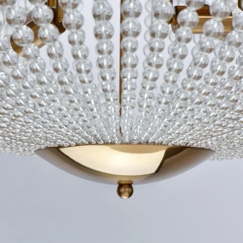 Люстра потолочная хрустальная Бриз 111012815 MW-Light прозрачная на 15 ламп, основание золотое в стиле классический  фото 9