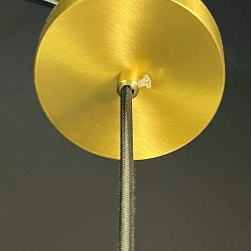 Светильник подвесной GLADYS brass 186799-23 ImperiumLoft прозрачный 1 лампа, основание латунь в стиле современный арт-деко  фото 4