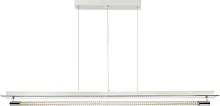 Светильник подвесной LED YASEI 48045 Globo прозрачный на 1 лампу, основание серебряное в стиле современный линейный
