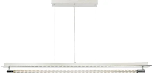 Светильник подвесной LED YASEI 48045 Globo прозрачный 1 лампа, основание серебряное в стиле современный линейный