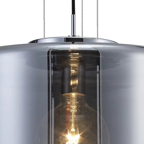 Светильник подвесной лофт JARRAS 6191 Mantra серый 1 лампа, основание хром серое в стиле лофт выдувное фото 6