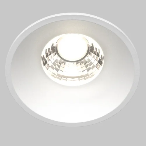 Светильник точечный LED Round DL058-7W4K-W Maytoni белый 1 лампа, основание белое в стиле современный  фото 4