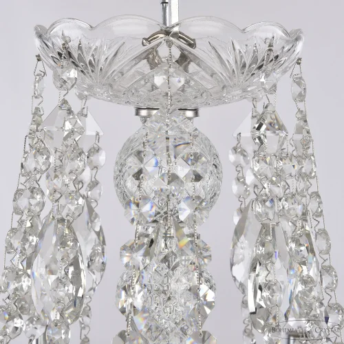 Люстра подвесная 1451/8/160/250 Ni Bohemia Ivele Crystal без плафона на 11 ламп, основание никель прозрачное в стиле классический sp фото 5