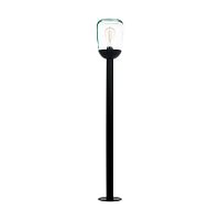 Парковый светильник Donatori 98703 Eglo уличный IP44 чёрный 1 лампа, плафон прозрачный в стиле современный E27