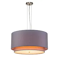 Светильник подвесной Nebbia V000353 Indigo серый 3 лампы, основание никель в стиле классический 