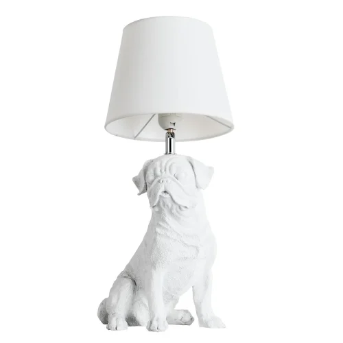 Настольная лампа Celesta A1512LT-1WH Arte Lamp белая на 1 лампу, основание белое полимер в стиле современный 
