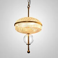 Светильник подвесной AMPLE E 212139-26 ImperiumLoft прозрачный 3 лампы, основание золотое в стиле современный арт-деко 