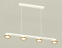 Светильник подвесной XB9151152 Ambrella light белый золотой 4 лампы, основание белое в стиле хай-тек современный 